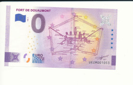 Billet Touristique  0 Euro  - FORT DE DOUAUMONT -  2022-1 -  UEZM -  N° 1053 - Other & Unclassified