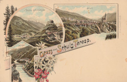 Gruss Aus Schuls-Tarasp - Litho - Tarasp