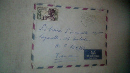 Timbre Congo-Brazzaville  Poste Aérienne Enveloppe  Ayant Voyagée Gamboma (Congo) / Toulouse 1965 - Usados