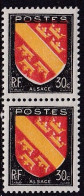 FR7132 - FRANCE – 1946 – COAT OF ARMS - VARIETIES - Y&T # 756(x2) MNH - Ongebruikt