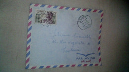 Timbre Congo-Brazzaville  Poste Aérienne Enveloppe  Ayant Voyagée Sembè (Congo) / Toulouse 1963 - Gebraucht
