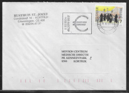 Belgium. Stamp Mi. 2876 On Letter Sent From Kortrijk On 26.10.1999 For Kortrijk - Lettres & Documents