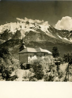 Photo Des Dômes De Miages Et L église De St Nicolas De Véroce, Années 50 , Format 18/24 - Places