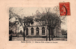 St Saint-Sorlin-en-Valloire (Drôme) Hôtel De Ville Et Ecole De Garçons - Edition Finot - Carte De Luxe - Otros & Sin Clasificación