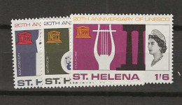 1966 MNH Saint Helena Mi 179-81 Postfris** - Saint Helena Island