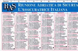 Calendarietto - Ras - L'assicurazione Italiana - Anno 1976 - Petit Format : 1971-80