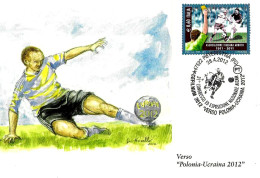 ITALIA ITALY - 2012 PIEVESESTINA (PC) Cefilnum - Verso Europei Polonia-Ucraina Su Cartolina Speciale - 11169 - Europei Di Calcio (UEFA)