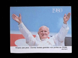 Calendrier Petit Format, 1980, Jean Paul II, L'Oeuvre Pontificale De Saint Pierre Apôtre, 3 Scans - Tamaño Pequeño : 1971-80