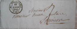 O 7 Lettre  Brest Pour St Renan - 1849-1850 Cérès