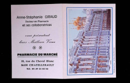 Calendrier Petit Format, 1999, Pharmacie Du Marché, 86, Chatellerault,  3 Scans - Petit Format : 1991-00