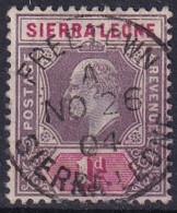 Sierra Leone Roi King Cachet Central Freetown 1904 - Sierra Leone (...-1960)