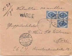 FINLAND RUSSIA Empire 1902 Russian Administration Russe WARDE CENSORED SEALED Tyrvää Pori (Björneborg) - Brieven En Documenten