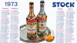 Calendarietto - Stock- Anno 1973 - Petit Format : 1971-80