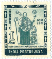 INDIA PORTOGHESE, PORTUGUESE INDIA, ANNIVERSARIO JOSE VAZ,  1951, NUOVI (MLH*) Scott:PT-IN 507, Yt:PT-IN 436 - Inde Portugaise