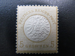DR Nr. 22, 1872, Groβem Brustschild, Postfrisch, BPP Geprüft, Mi 180€  *DEL314* - Nuovi