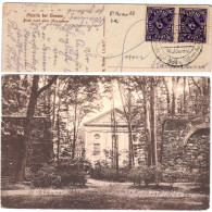 1923 Altzella Bei Nossen Blick Nach Mausoleum Werbestempel Muldental Infla MeF 2x 20 Mark - Nossen