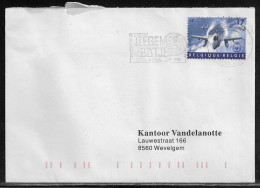 Belgium. Stamp Mi. 2862 On Letter Sent From Izegem On 9.03.1999 For Wevelgem - Briefe U. Dokumente