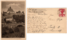 1919 Ober-Neuschönberg Blick Von Grüntal Infla EF Stempel Marienberg Heimatschutz-Postkarte - Oberholzhau (Erzgeb.)