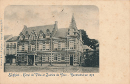 EDINGEN   HOTEL DE VILLE ET JUSTICE DE PAIX  RECONSTRUIT EN 1878      2 SCANS - Edingen