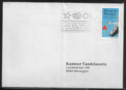 Belgium. Stamp Mi. 2849 On Letter Sent From Gent On 17.03.1999 For Wevelgem - Brieven En Documenten