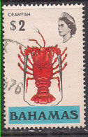Bahamas 1957-58 QE2 $2 Lobster Used SG 171 ( G1230 ) - 1859-1963 Colonie Britannique