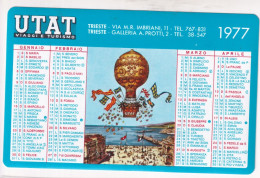 Calendarietto - Utat - Viaggi E Turismo - Trieste - Anno 1977 - Petit Format : 1971-80