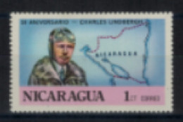 Nicaragua - Lindbergh Et Carte Du Nicaragua" - Neuf 1* N° 1069 De 1977 - Nicaragua