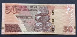 Billete De Banco De ZIMBAWE - 50 Dollars, 2020  Sin Cursar - Zimbabwe