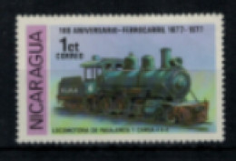 Nicaragua - "Centenaire Des Chemins De Fer : Locomotive Et Wagons" - Neuf 2** N° 1098 De 1978 - Nicaragua