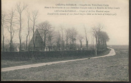 Crecy La Bataille Chapelle Des Trois Cents Corps Eleve à La Memoire De 300 Chevaliers Francais Tués à La Bataille  - Crecy En Ponthieu