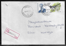 Belgium. Stamps Mi. 2732, Mi. 2749 On Registered Letter Sent From Zonnebeke On 26.05.1999 For Kortrijk - Brieven En Documenten