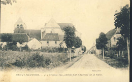 Neuvy Sautour Grande Rue Entree Par L'avenue De La Gare - Neuvy Sautour