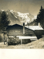 Photo  Chalet Et Montagne Au Dessus De Chamonix, Années 50,format 18/24 - Places