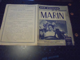 Partitions " Marin "  Paroles Et Musique - Altri & Non Classificati