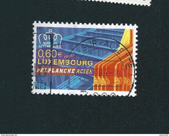 N° 1565 Palplanche Acier  Timbre Luxembourg (2003) Oblitéré - Oblitérés