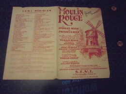 Partitions " Moulin Rouge "  Paroles Et Musique - Andere & Zonder Classificatie