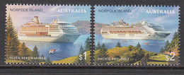 2018 Norfolk Island Cruise Ships Complete Set Of 2 MNH - Ile Norfolk