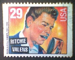 Stamps, United States, Scott #2734, Used(o), 1993, Ritchie Valens, 29¢, Multicolored - Gebruikt