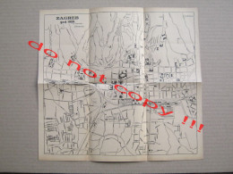 Croatia / Zagreb - Draftsman: D. Bösenbacher ( 1928 ) - Roadmaps