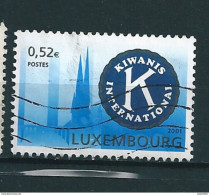 N° 1503 Kiwanis International  TIMBRE Luxembourg (2001) Oblitéré - Usati