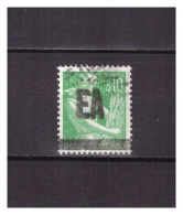 ALGERIE N °  354 .  10  C  SURCHARGE  E A    OBLITERE  . SUPERBE  . - Used Stamps