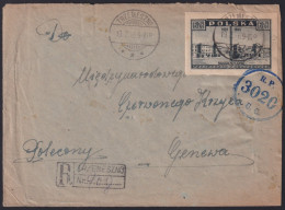 F-EX41856 POLAND 1946 MILITAR CENSORSHIP COVER WAR DESTRUCTIONS WWII.   - Covers & Documents