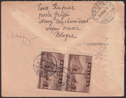 F-EX41857 POLAND 1946 MILITAR CENSORSHIP COVER WAR DESTRUCTIONS WWII.   - Briefe U. Dokumente