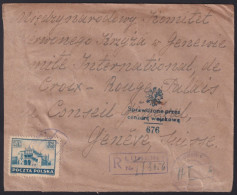 F-EX41854 POLAND 1946 MILITAR CENSORSHIP COVER WAR DESTRUCTIONS WWII.   - Briefe U. Dokumente