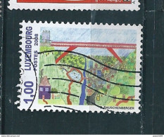 N°  1740 Paysage Avec Viaduc, Dessin De S. Rauschenberger Timbre Luxembourg Oblitéré 2008 - Used Stamps