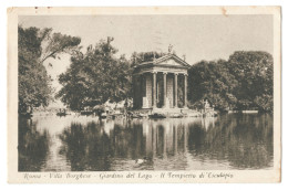 Roma - Villa Borghese - Giardino Del Lago - Il Tempietto Di Esculapio * 0201 - Parchi & Giardini