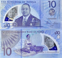 TONGA 10 Pa'anga ND (2023) P W52 UNC Polymer - Tonga