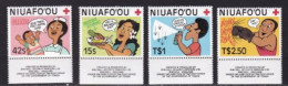 TONGA  NIUAFOHU   NEUFS MNH **  Croix Rouge Adhesif - Tonga (1970-...)