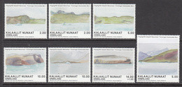 2018 Greenland Queen's Watercolours Art Paintings Complete Set Of 7 MNH @   BELOW FACE VALUE - Nuevos