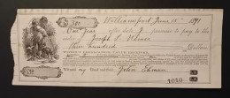 Decorative Promissory Note #4 - 1891 - Other & Unclassified